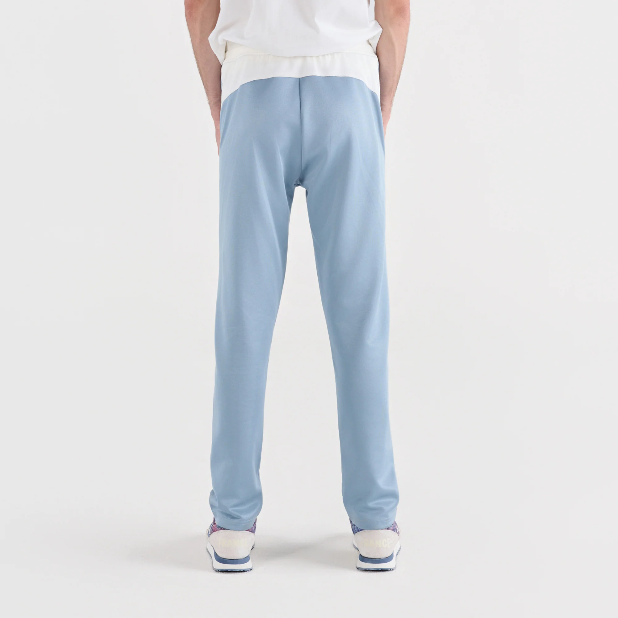 2610161-EFRO 26 Pant Maille N°1 M ashley blue | Pantalon coupe droite aspect brillant Homme - Image 4