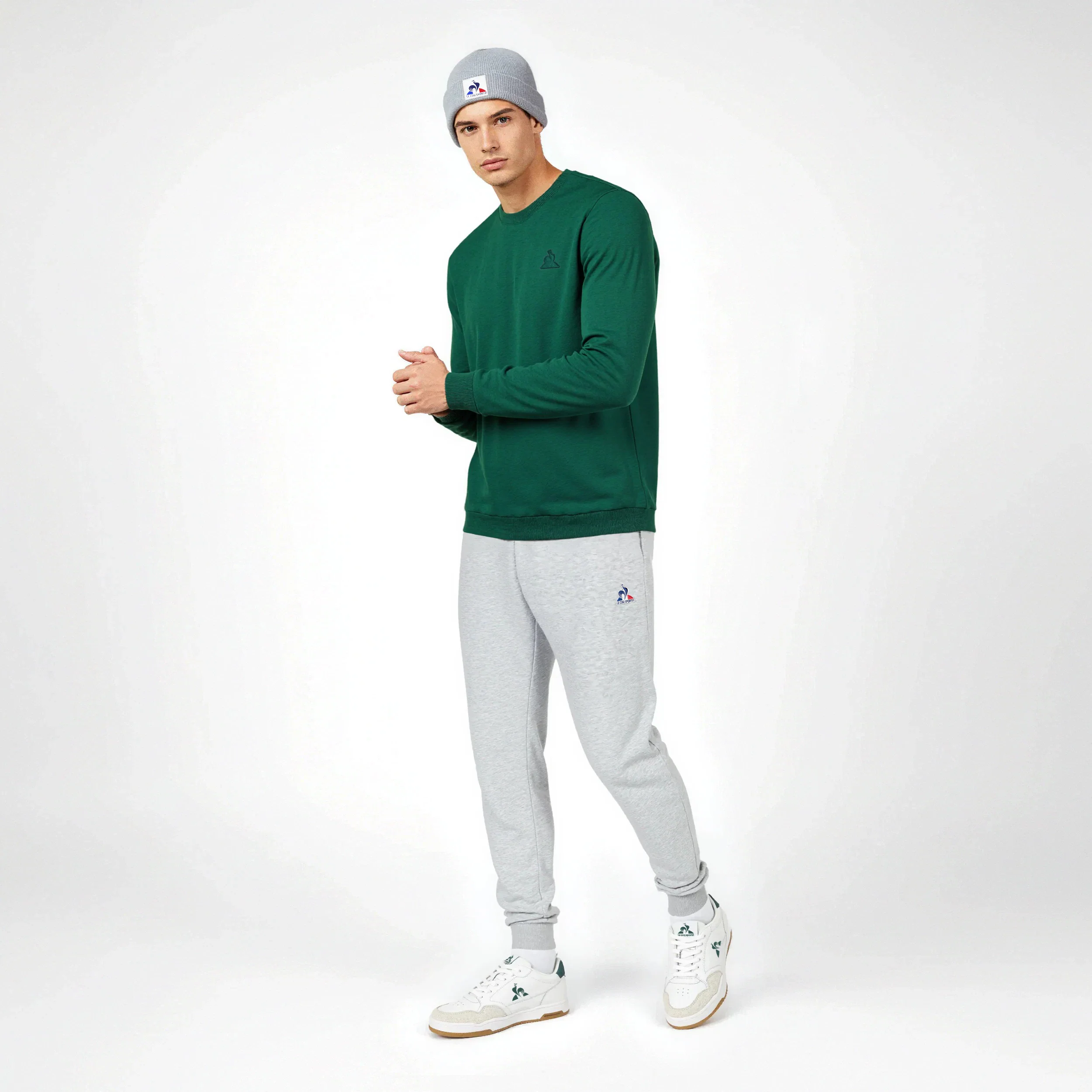 2423645-ESS Pant Regular N°2 M gris chiné clair | Pantalon Regular gris chiné clair Homme - Image 3