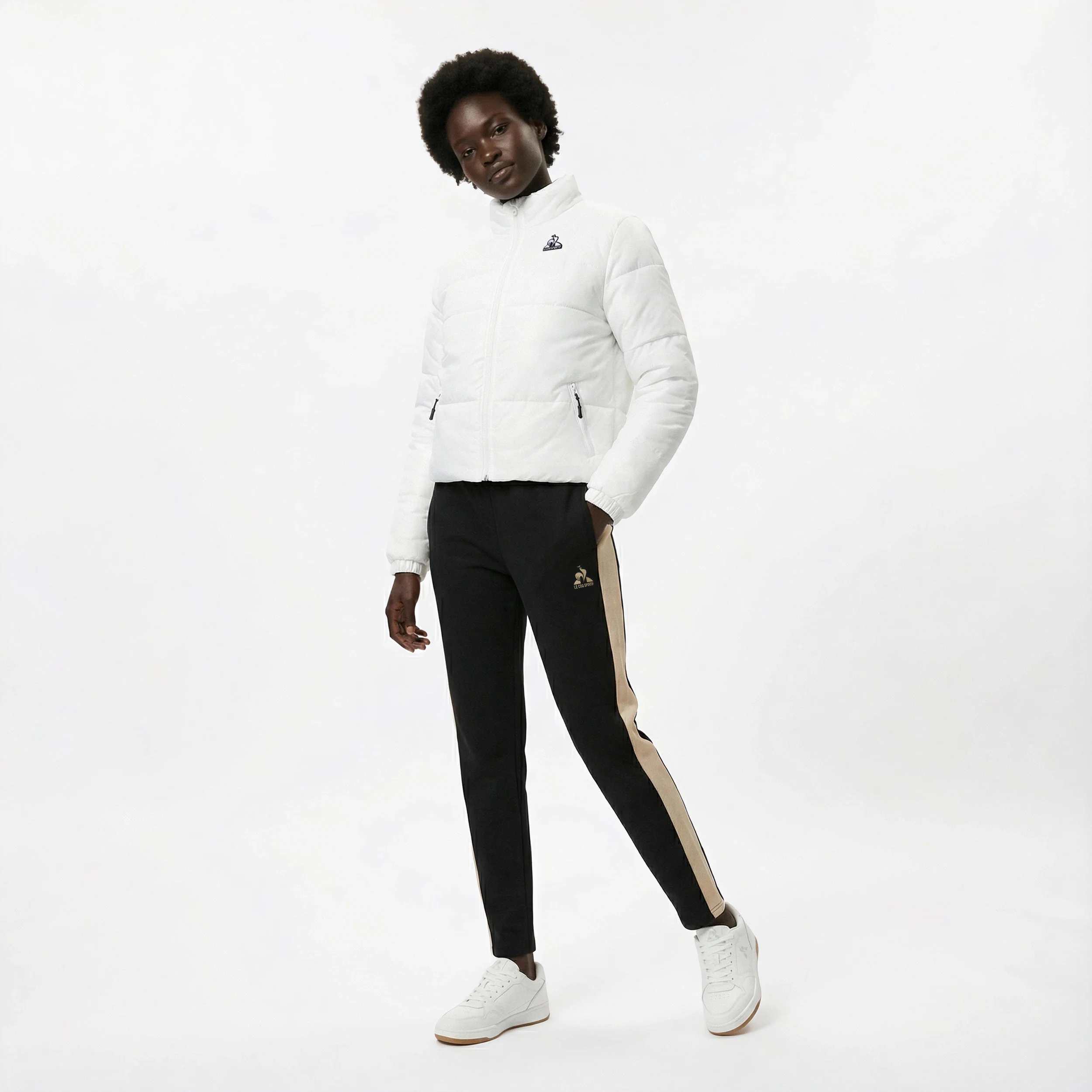 2610353-NOEL SP Pant Slim N°1 W black/safari | Pantalon Femme - Image 6