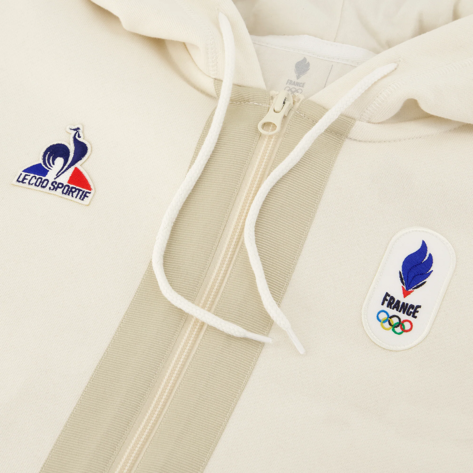 2610159-EFRO 26 FZ Hoody N°1 M écru/all over mil | Sweat à capuche hybride coupe loose Unisexe - Image 7