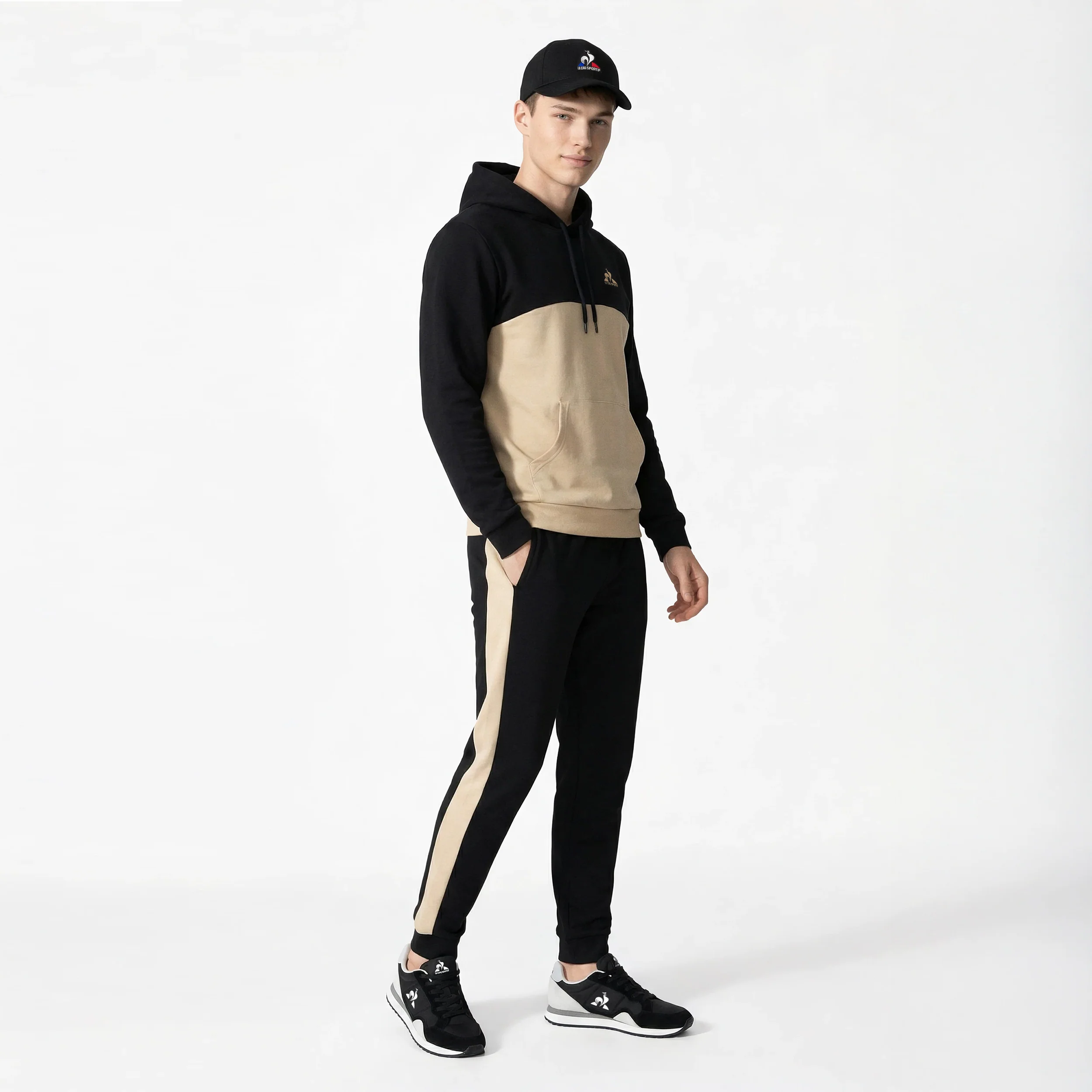 2610346-NOEL SP Hoody N°1 M black/safari | Sweat à capuche Homme - Image 6