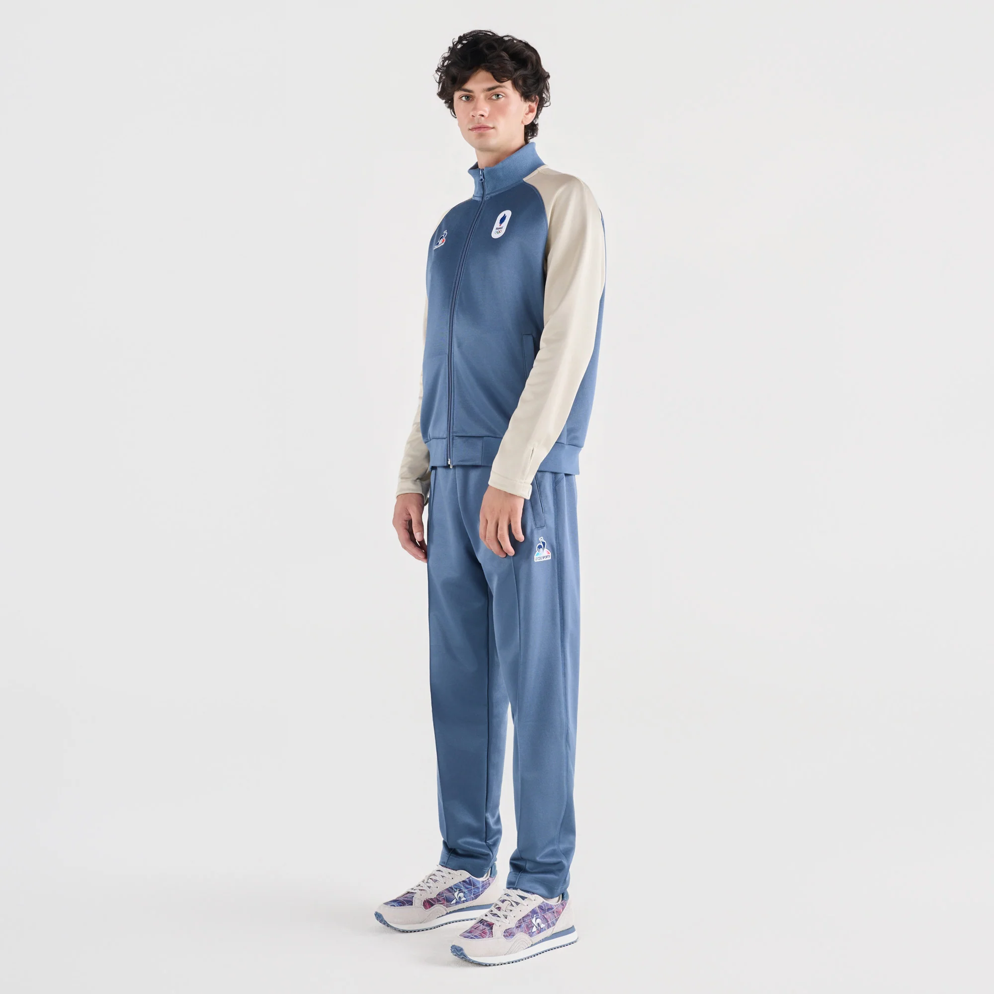 2610296-EFRO 26 FZ Sweat COM N°2 M bering sea/bl | Veste zippée coupe regular Unisexe - Image 3