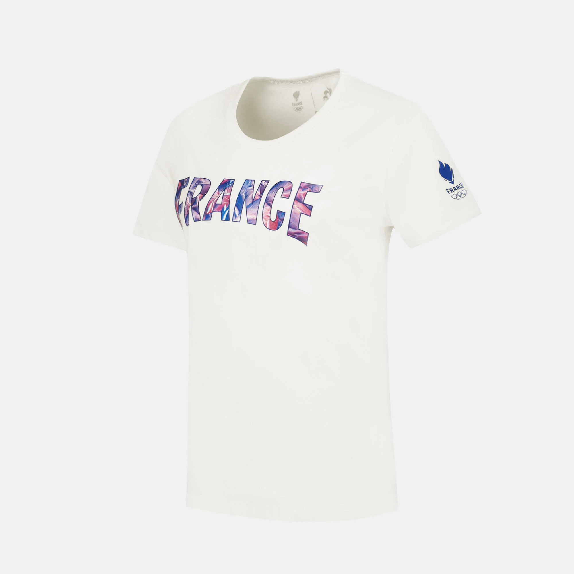 2610194-EFRO 26 Tee SS N°1 W marshmallow | T-shirt imprimé FRANCE Femme - Image 6